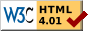 Valid HTML 4.01 transitional